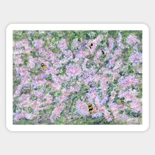 Lavender and Bees Sticker